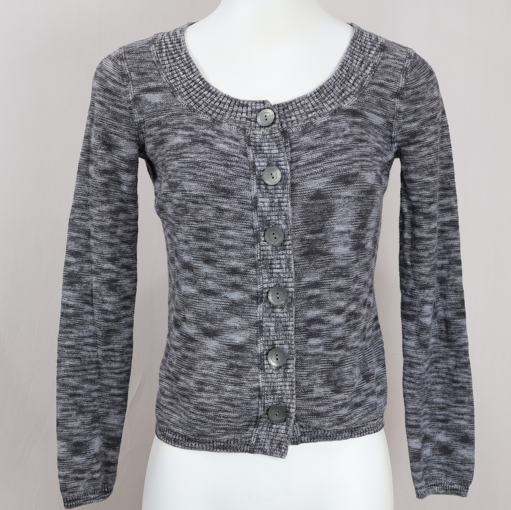 J. Jill Heather Gray Button Cardigan